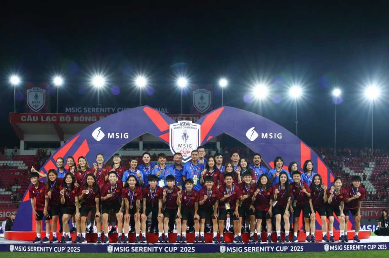 Đội bóng nữ Việt Nam giành được hạng 3 tại AFF Cup 2025